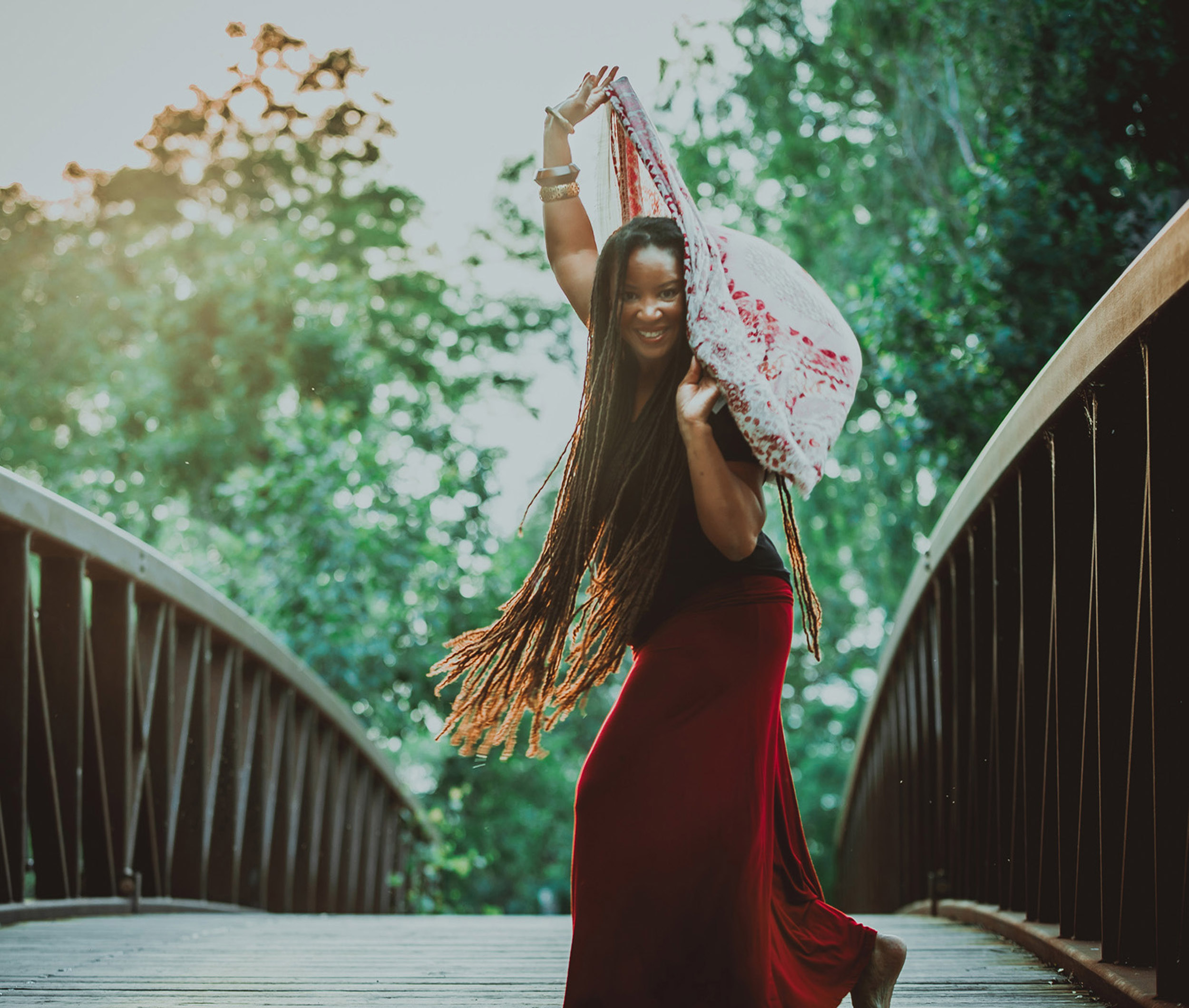 image: Sharon on bridge